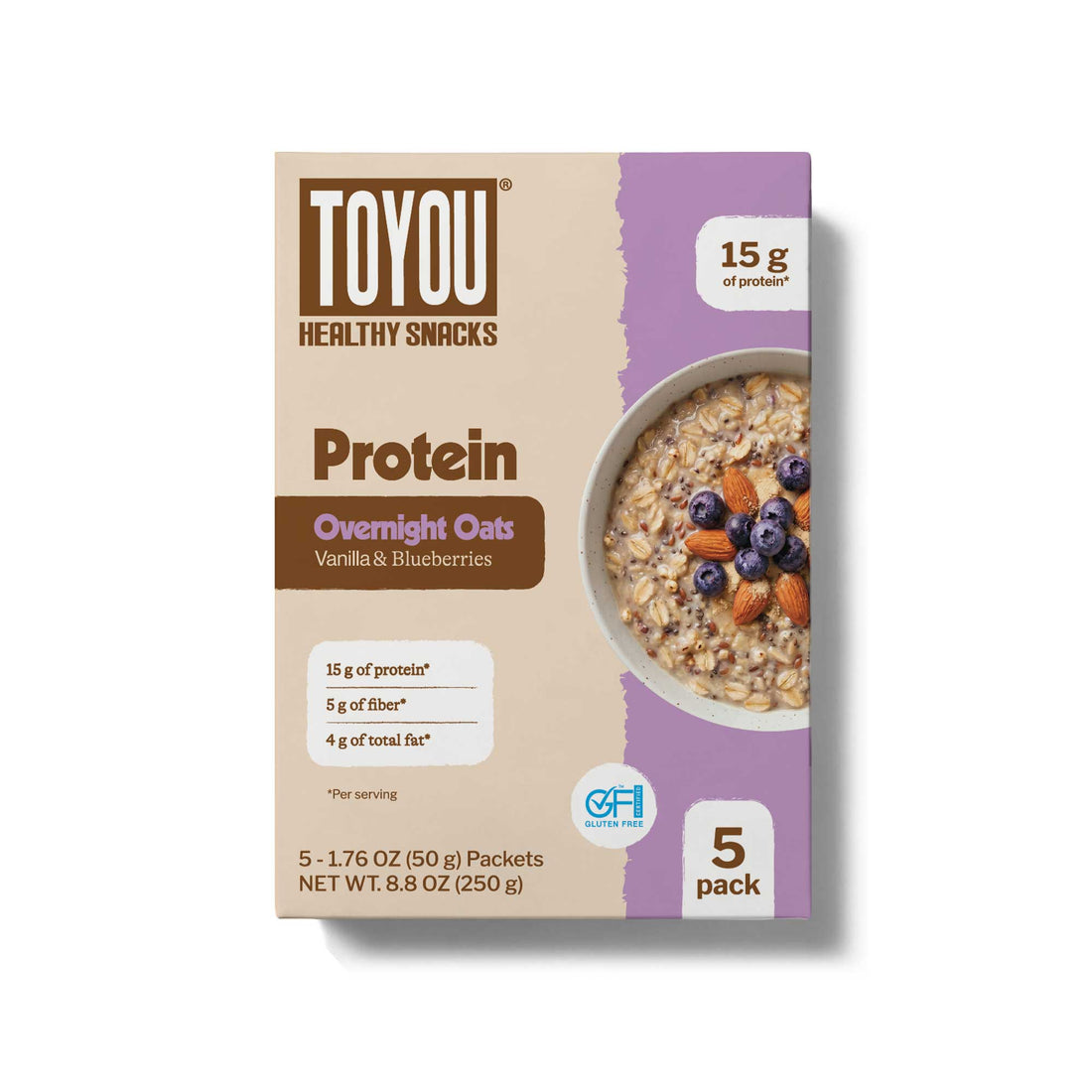 Overnight Oats Vanilla Blueberry Protein - 5 pack
