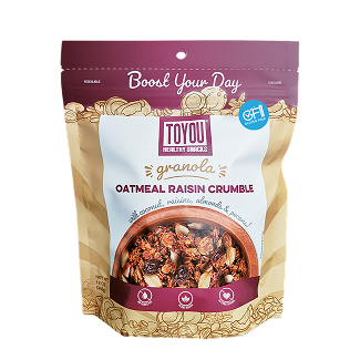 Oatmeal Raisin Crumble Granola 12oz Gluten free