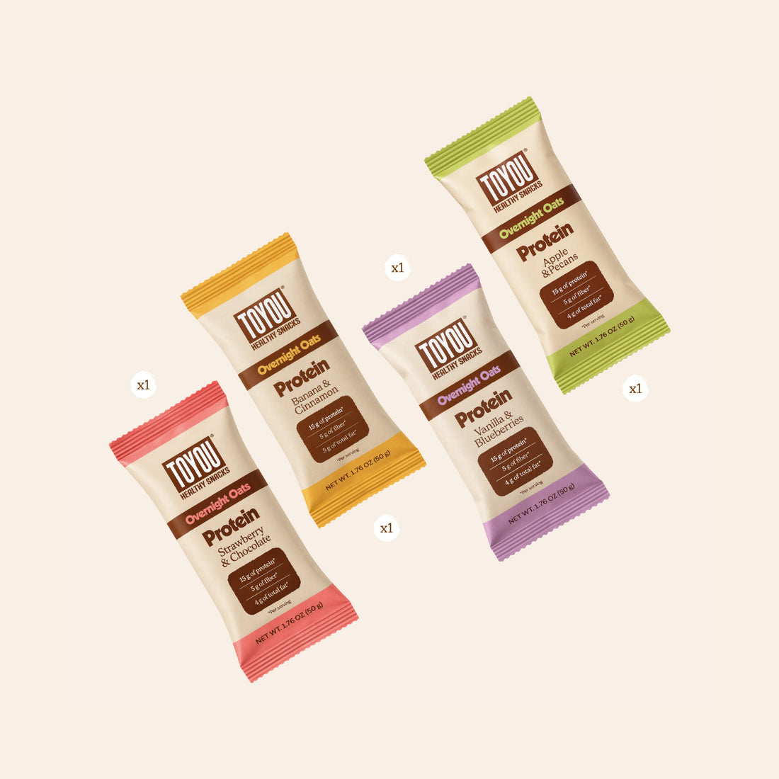 Overnight Oats Protein Variety Pack - 4 pack