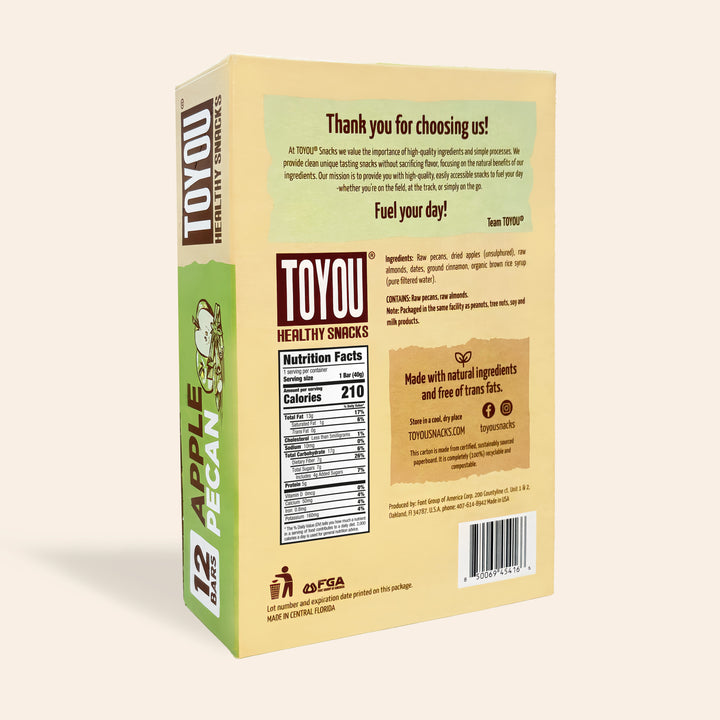 Apple Pecan Snack Bar - 12 bars