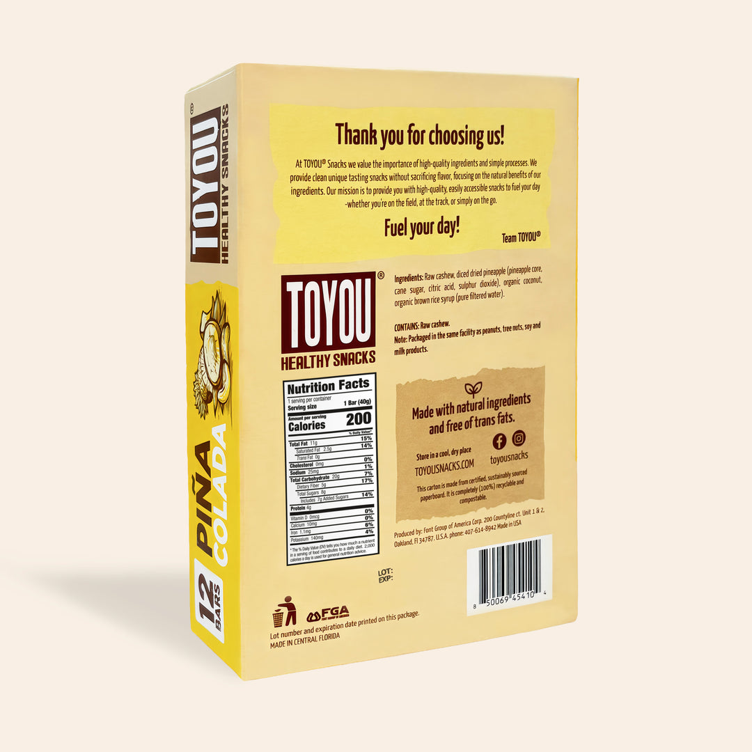 Piña Colada Snack Bar - 12 bars