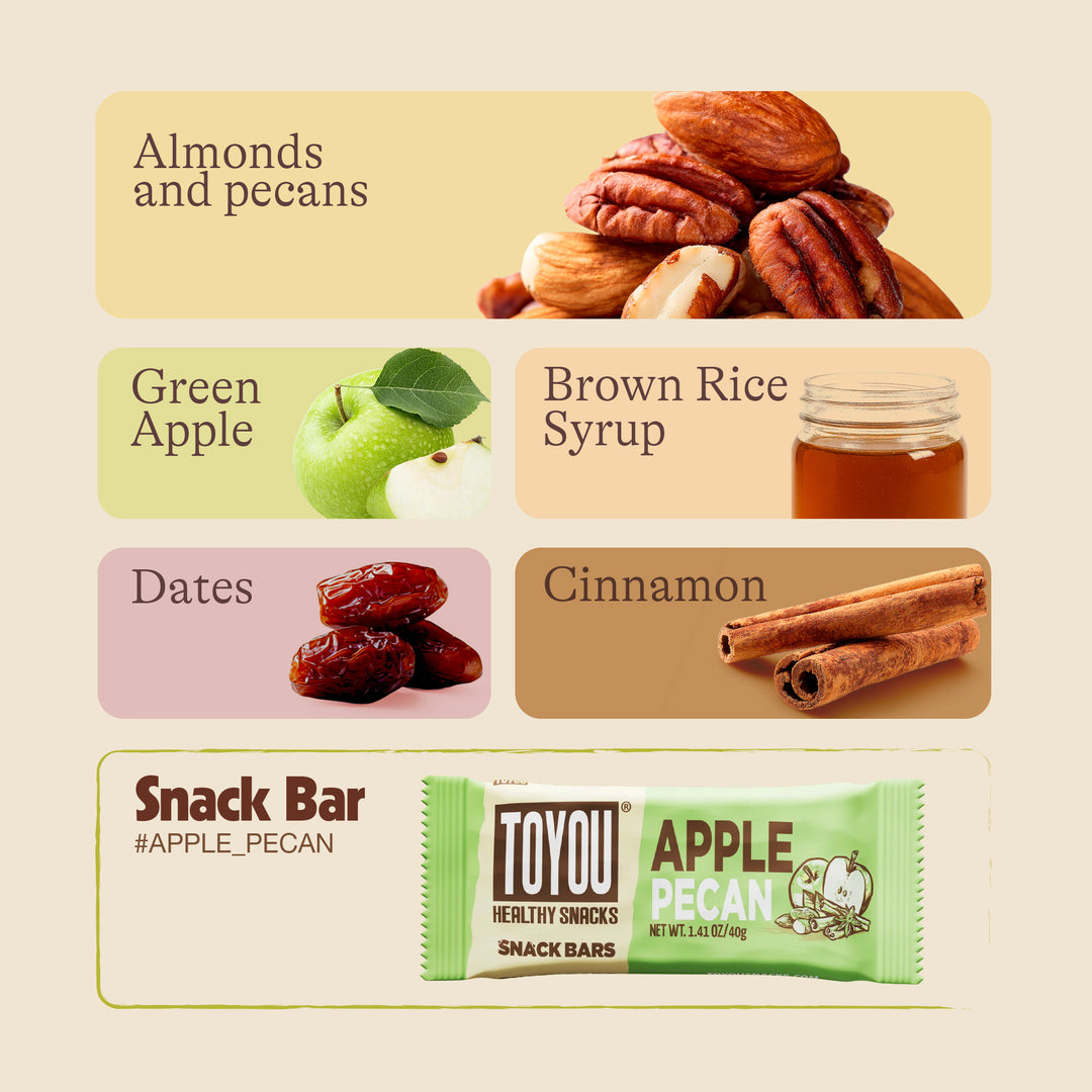 Apple Pecan Snack Bar - 12 bars