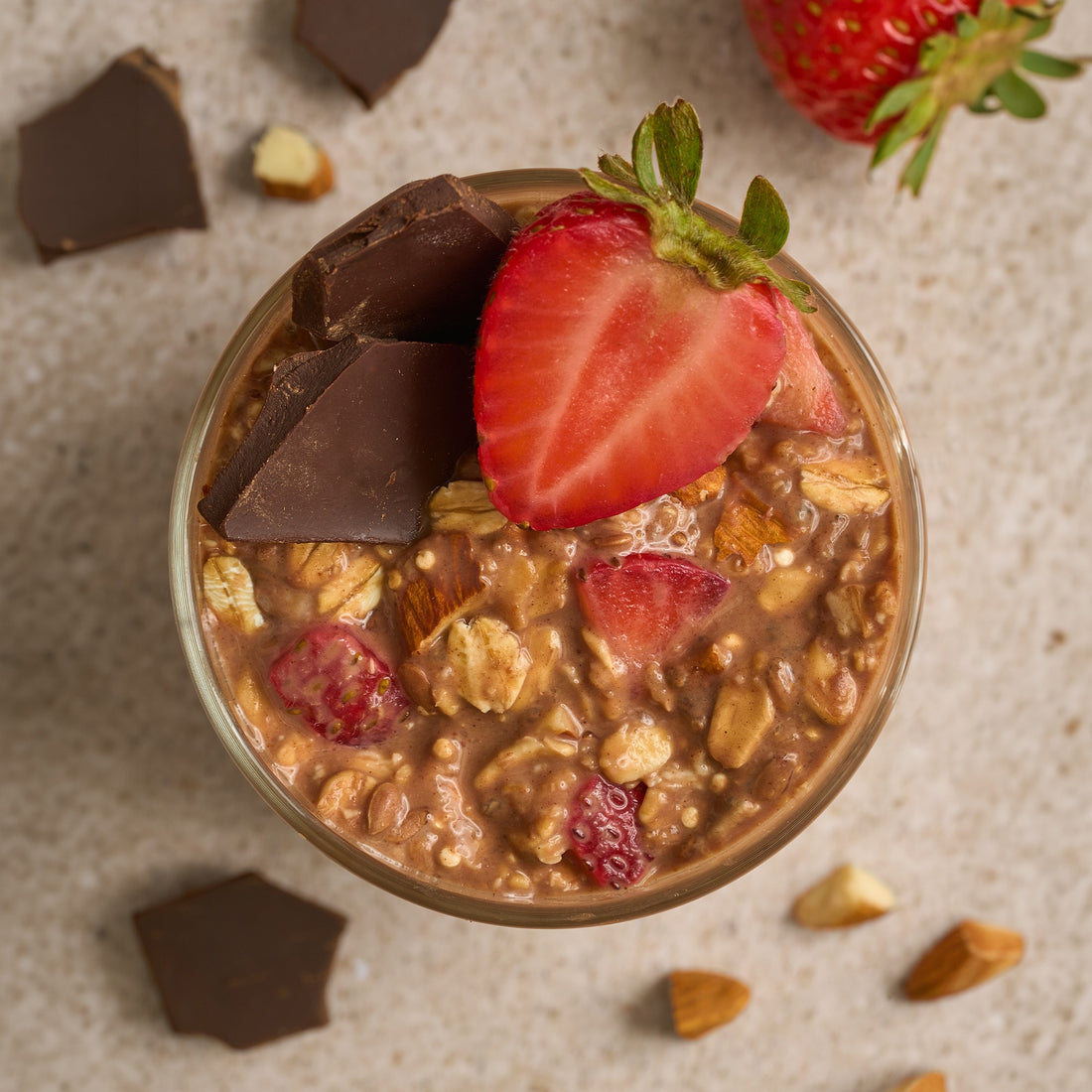 Overnight Oats Strawberry Chocolate Fiber & Collagen - 5 pack