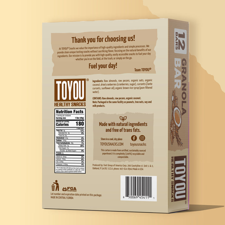 Granola Snack Bar - 12 bars