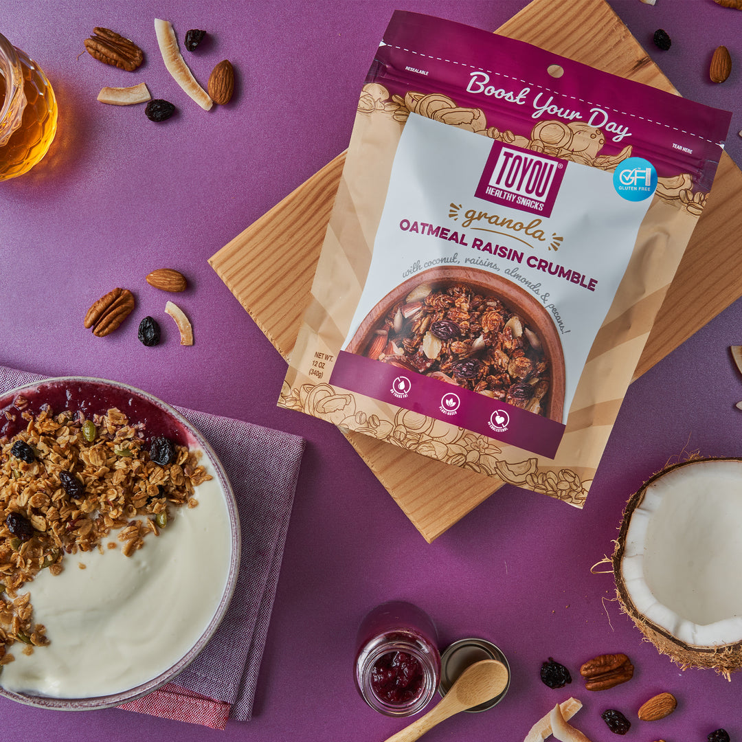Oatmeal Raisin Crumble Granola 12oz Gluten free