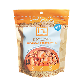 Tropical Fruit Medley Granola 12oz Gluten free